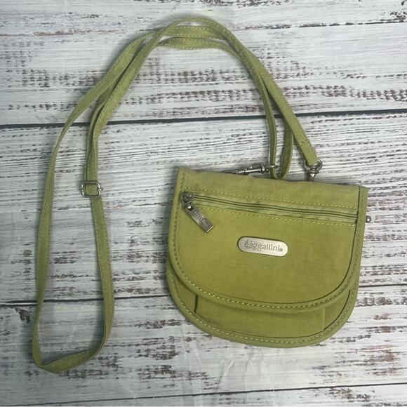BAGGALLINI Avocado Green Small Convertible Belt Crossbody Bag Mini Purse Wallet - Picture 1 of 9
